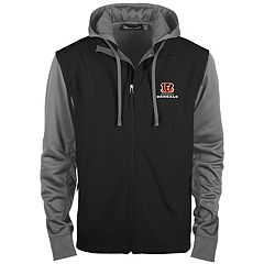 Starter Men's Black, Orange Cincinnati Bengals Logo Extreme Full-Zip Hoodie  - Macy's