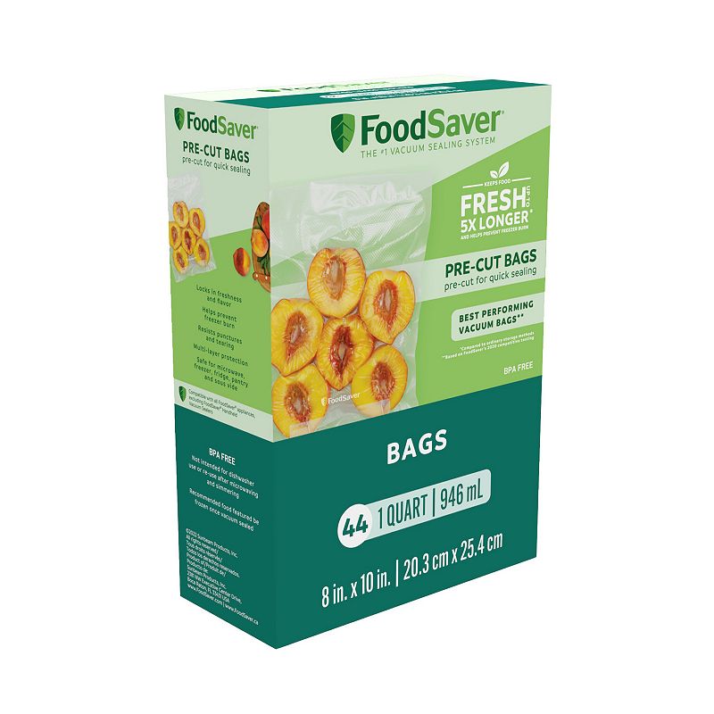 FoodSaver 1-Quart Vacuum Seal Bags  44 Count