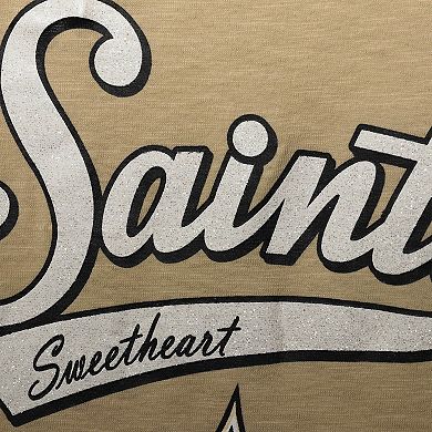 Girls Preschool Gold New Orleans Saints Diamond T-Shirt & Leggings Set