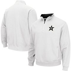 Men's Colosseum Black Vanderbilt Commodores Blackout 3.0 Tonal Raglan Full-Zip  Hoodie