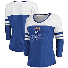 Kansas City Royals New Era Women's 2-Hit Front Twist Burnout T-Shirt -  Light Blue