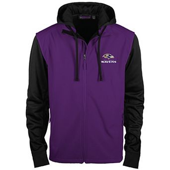 Men's Dunbrooke Purple/Black Baltimore Ravens Alpha Full-Zip Jacket