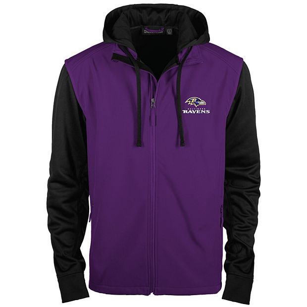 Football Fan Shop Officially Licensed NFL Full-Zip Hooded Jacket - Ravens