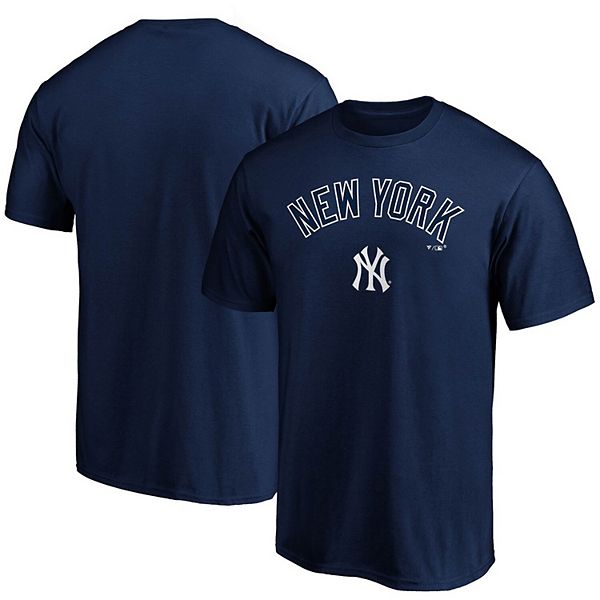 Men's Fanatics Branded Navy New York Yankees Team Logo Lockup T-Shirt