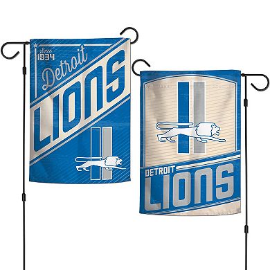 WinCraft Detroit Lions 2-Sided 12'' x 18'' Team Garden Flag