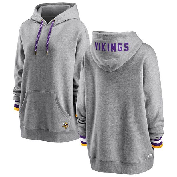 Minnesota Vikings WEAR by Erin Andrews Women's Domestic Cropped Long Sleeve  T-Shirt - White