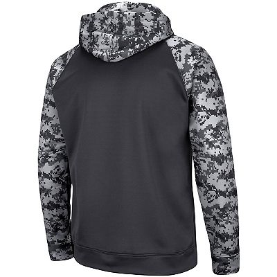 Men s Colosseum Charcoal Penn State Nittany Lions OHT Military Appreciation Digital Camo Pullover Hoodie
