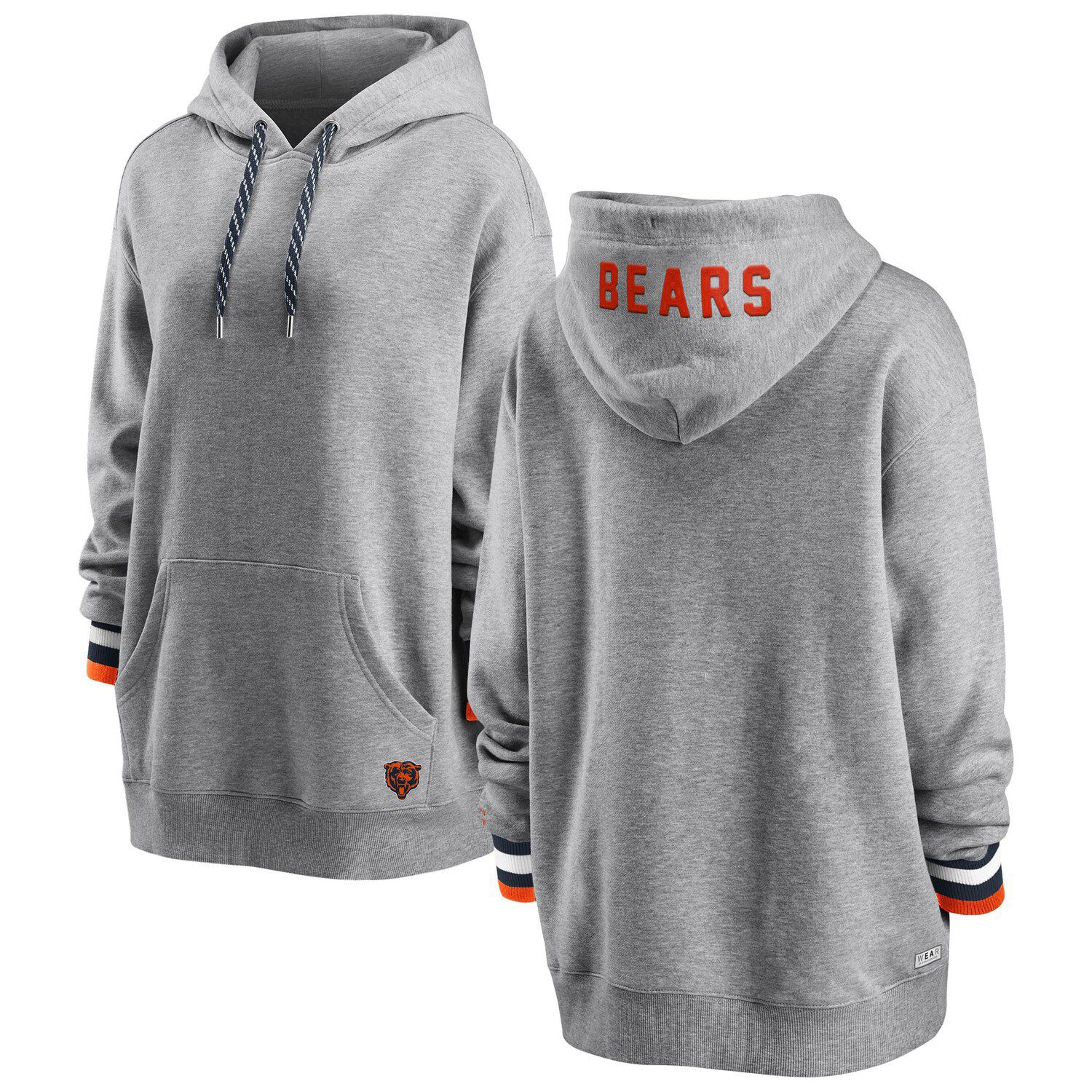 grey fleece hoodie women's