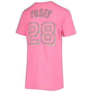 Youth Majestic Buster Posey Pink San Francisco Giants Name & Number Team T-Shirt