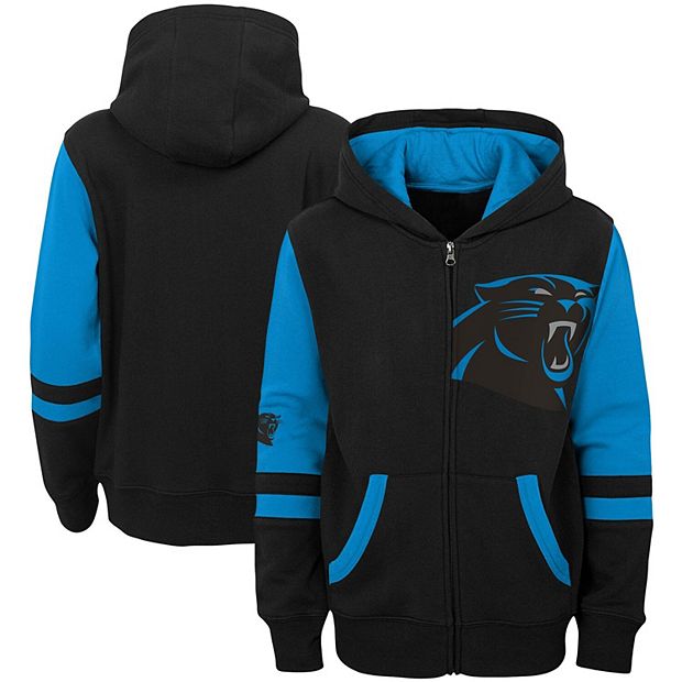 NFL Carolina Panthers Girls' Fleece Hooded Sweatshirt - M