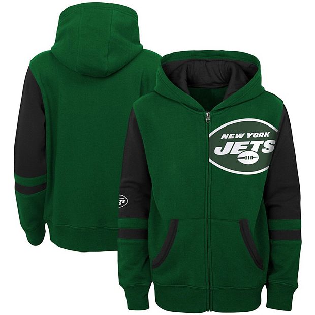 Youth Green New York Jets Stadium Full-Zip Hoodie