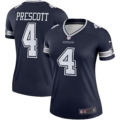 Women's Nike Dak Prescott Navy Dallas Cowboys Legend Player Jersey
