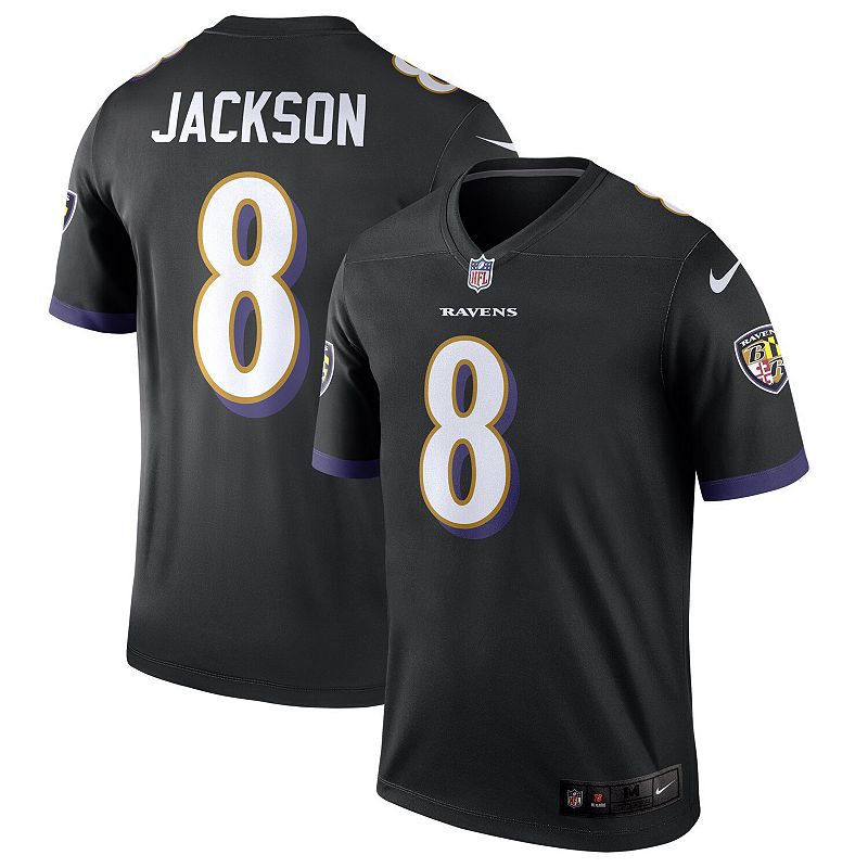Mens Nike Lamar Jackson Black Baltimore Ravens Legend Jersey, Size: XL, RA