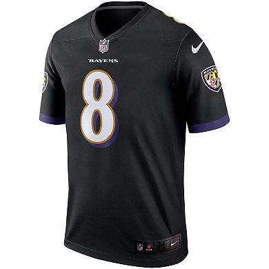 Men's Nike Lamar Jackson Black Baltimore Ravens Legend Jersey