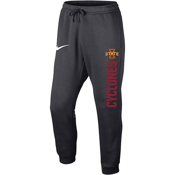 Men's Nike Anthracite Iowa State Cyclones Primary Logo Club Fleece Joggers