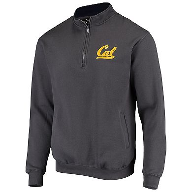 Men's Colosseum Charcoal Cal Bears Tortugas Logo Quarter-Zip Jacket