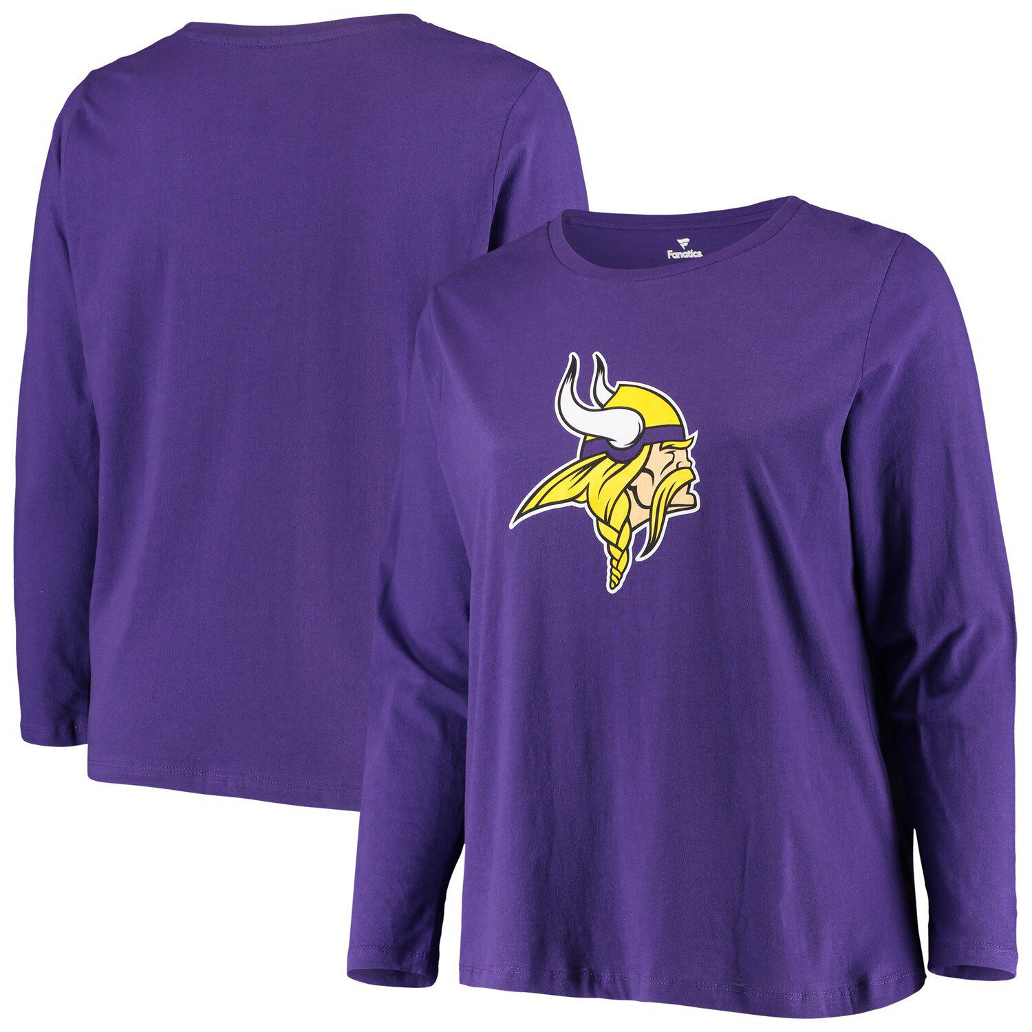 Women's Fanatics Branded Purple Minnesota Vikings Plus Size 2022 NFC North  Division Champions Divide & Conquer Long Sleeve T-Shirt