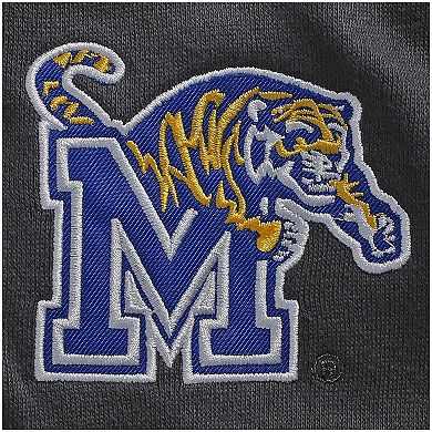 Men's Colosseum Charcoal Memphis Tigers Tortugas Logo Quarter-Zip Jacket
