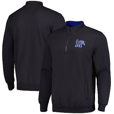 Men's Colosseum Charcoal Memphis Tigers Tortugas Logo Quarter-Zip Jacket
