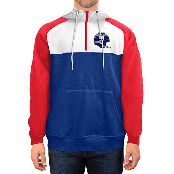 Men's New Era Royal New York Giants Throwback Raglan Long