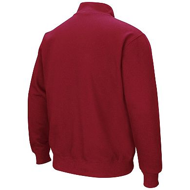 Men's Colosseum Red Ole Miss Rebels Tortugas Logo Quarter-Zip Jacket