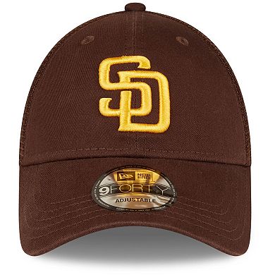 Men's New Era Brown San Diego Padres Trucker 9FORTY Snapback Hat