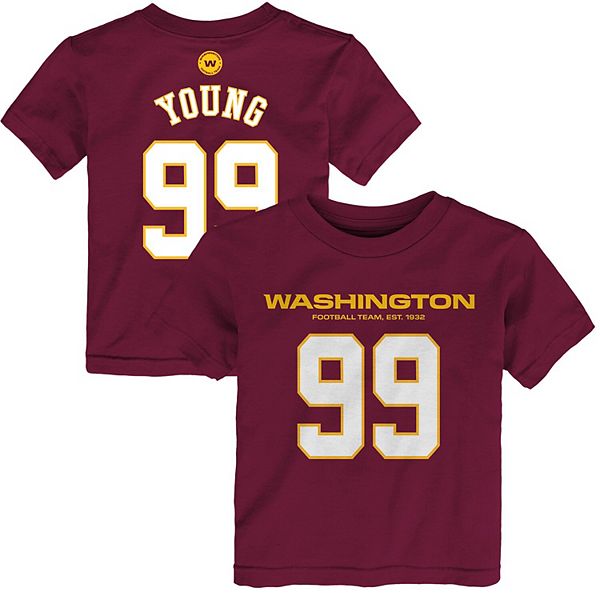 Outerstuff Chase Young Washington Football Team Preschool Mainliner Player Name & Number T-Shirt - Burgundy