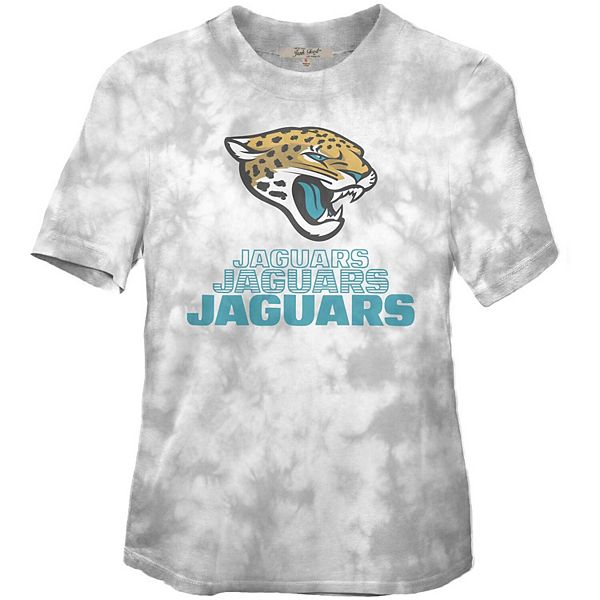 Women's Junk Food Black Jacksonville Jaguars Team Spirit Tie-Dye T-Shirt