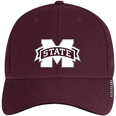 Men's adidas Maroon Mississippi State Bulldogs 2021 Sideline Coaches AEROREADY Flex Hat