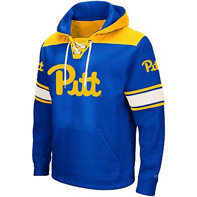 Men's Colosseum Royal Pitt Panthers 2.0 Lace-Up Pullover Hoodie
