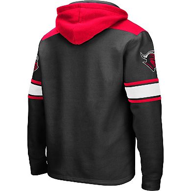 Men's Colosseum Black Rutgers Scarlet Knights 2.0 Lace-Up Logo Pullover Hoodie