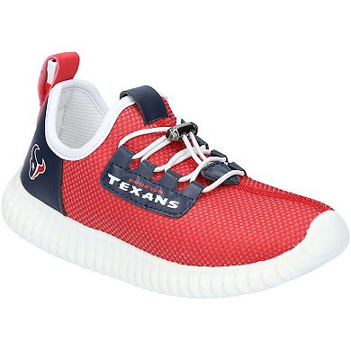 Youth Houston Texans Low Top Light-Up Shoes