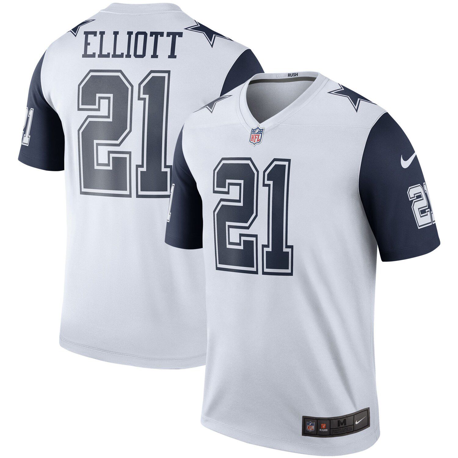 Women's Nike Ezekiel Elliott White Dallas Cowboys Alternate Game Jersey