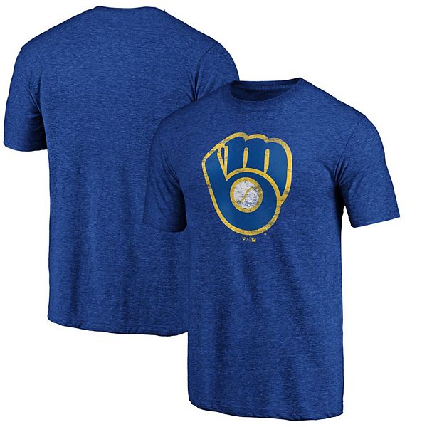 Women's Milwaukee Brewers Fanatics Branded Heathered Royal