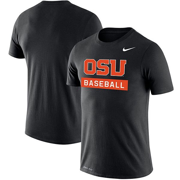 Men's Nike Black Oregon State Beavers Baseball Logo Stack Legend
