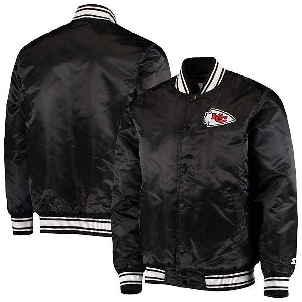 Kansas City Chiefs Starter Women's Varsity Lover Satin Full-Snap