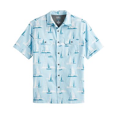 Men's Croft & Barrow® Quick-Dry Patterned Button-Down Shirt
