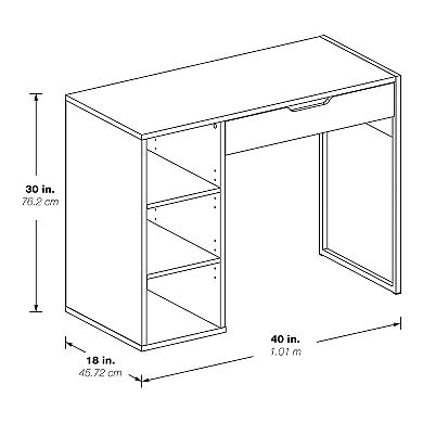 OSP Home Furnishings Ravel Oak Finish Desk