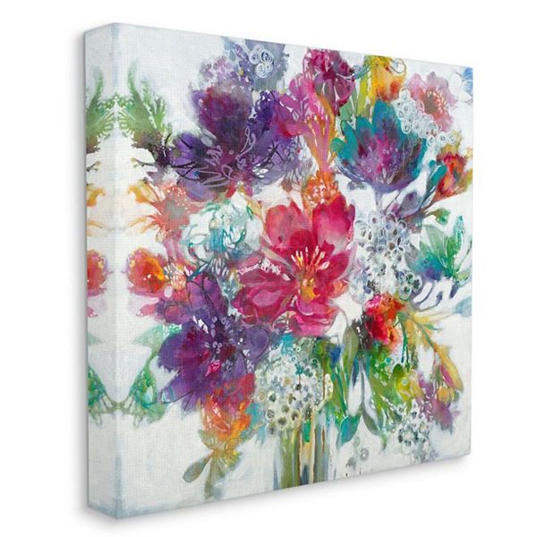 Stupell Home Decor Floral Pop Bouquet Canvas Wall Art