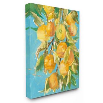 Stupell Home Decor Ripe Lemon Tree Canvas Wall Art