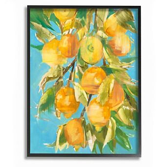 Stupell Home Decor Ripe Lemon Tree Framed Wall Art