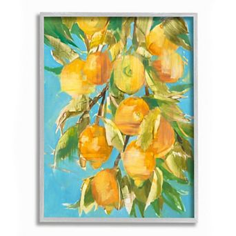 Stupell Home Decor Ripe Lemon Tree Framed Wall Art