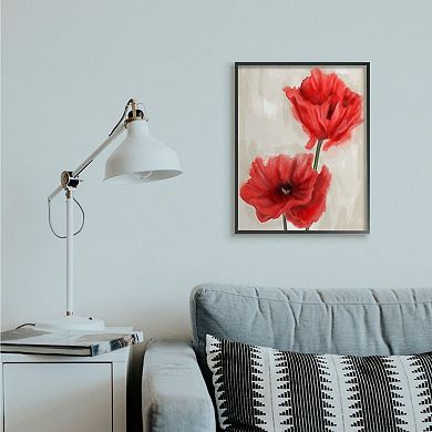Stupell Home Decor Poppies Framed Wall Art