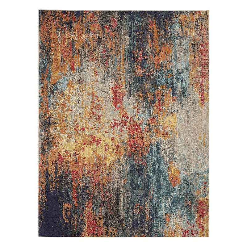 Nourison Celestial Sunrise Area Rug, Multicolor, 5X7 Ft