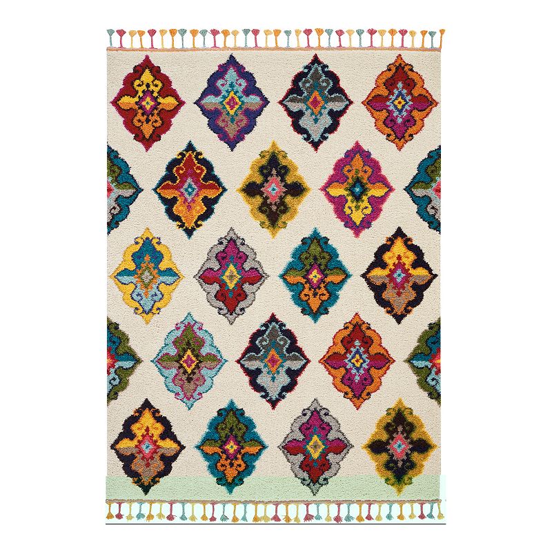 Nourison Moroccan Casbah Plush Area Rug, Multicolor, 8X10.5 Ft