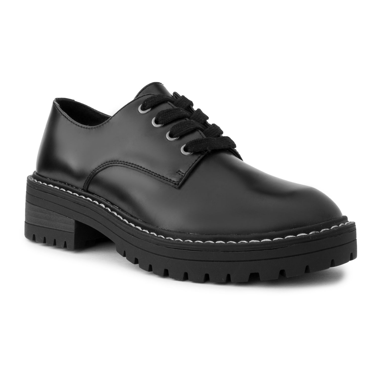 black leather women's eastland oxford shoe