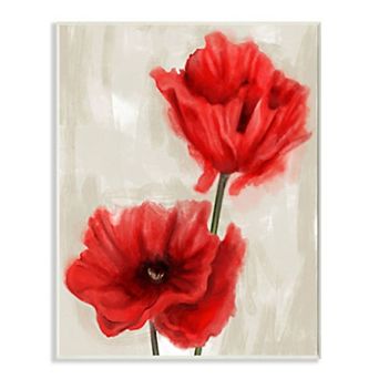 Stupell Home Decor Poppies Plaque Wall Art
