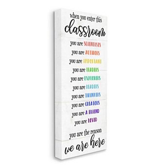 Stupell Home Decor Types of Students Canvas Wall Art