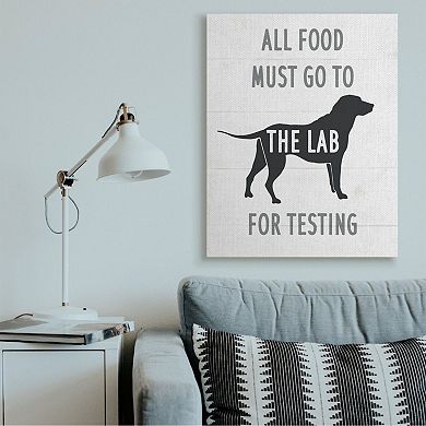 Stupell Home Decor Kitchen All Food to the Lab Canvas Wall Art