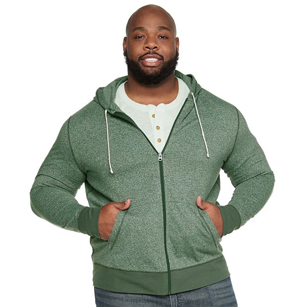 Champion Hoodie, Big and Tall Hoodies for Men, Mens Hoodies, Zip Up Hoodie  4X Heather Grey/Black/White